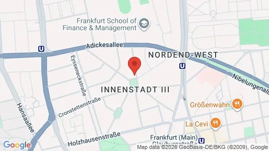 Apartments for rent i Frankfurt Innenstadt III - kort over placeringen