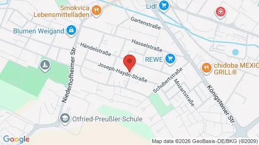 Apartments for rent i Main-Taunus-Kreis - kort over placeringen