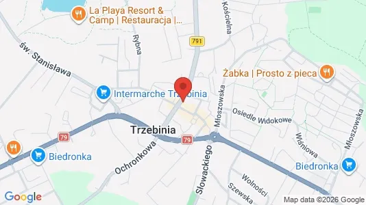 Apartments for rent i Chrzanowski - kort over placeringen