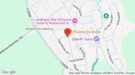 Apartments for rent i Darmstadt - kort over placeringen