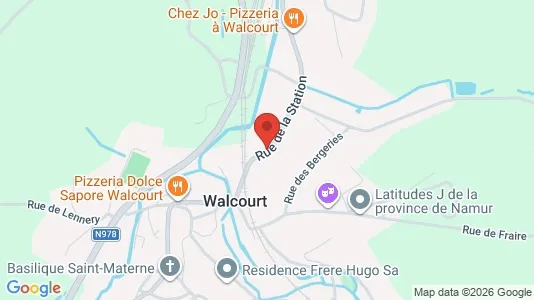 Apartments for rent i Walcourt - kort over placeringen