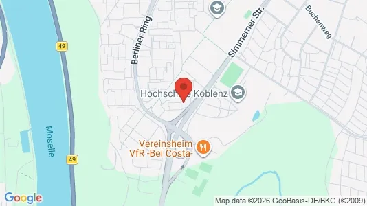 Apartments for rent i Koblenz - kort over placeringen