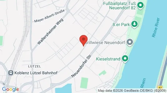 Apartments for rent i Koblenz - kort over placeringen