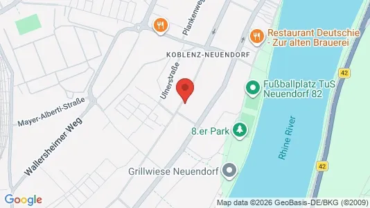Apartments for rent i Koblenz - kort over placeringen