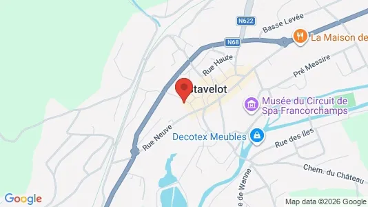Apartments for rent i Stavelot - kort over placeringen