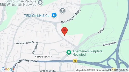 Apartments for rent i Neuwied - kort over placeringen