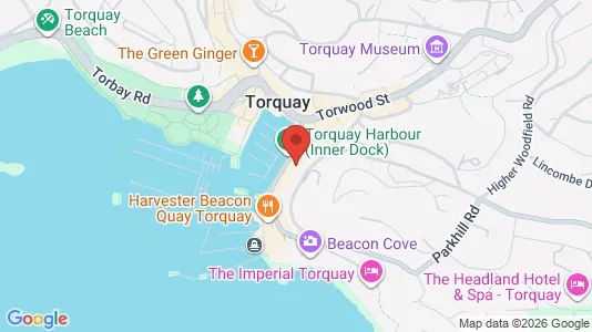 Apartments for rent i Torquay - Devon - kort over placeringen