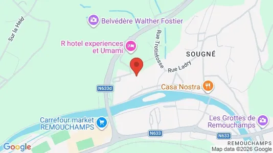 Apartments for rent i Aywaille - kort over placeringen