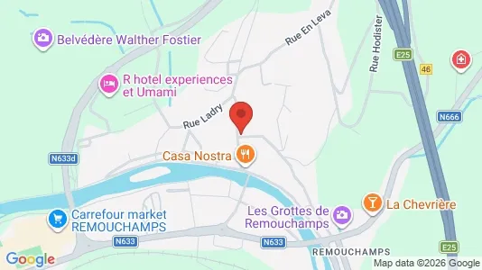 Apartments for rent i Aywaille - kort over placeringen