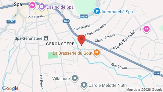 Apartments for rent i Spa - kort over placeringen