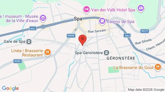 Apartments for rent i Spa - kort over placeringen