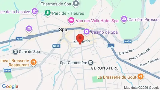 Apartments for rent i Spa - kort over placeringen