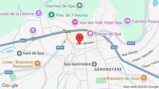 Apartments for rent i Spa - kort over placeringen