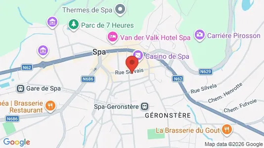 Apartments for rent i Spa - kort over placeringen