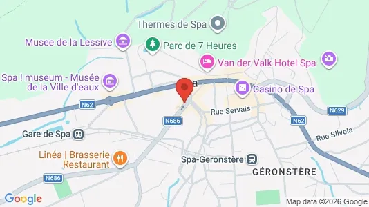 Apartments for rent i Spa - kort over placeringen
