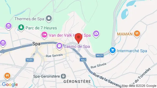 Apartments for rent i Spa - kort over placeringen