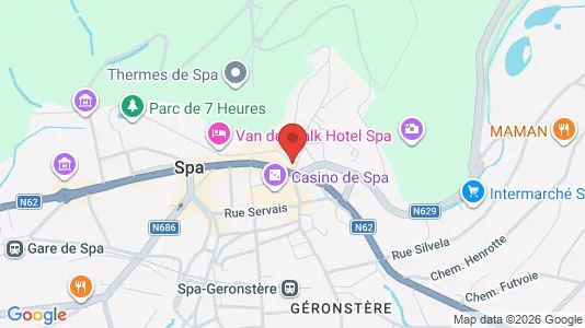 Apartments for rent i Spa - kort over placeringen