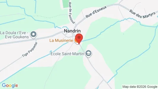 Apartments for rent i Nandrin - kort over placeringen
