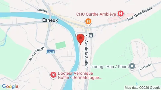 Apartments for rent i Esneux - kort over placeringen