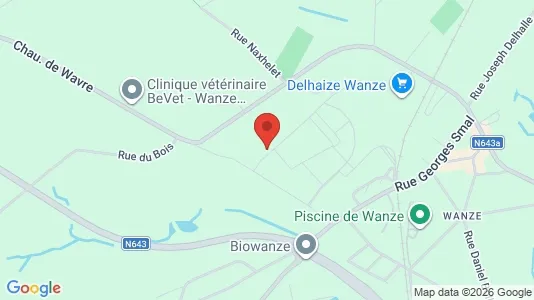 Apartments for rent i Wanze - kort over placeringen