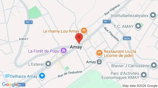 Apartments for rent i Amay - kort over placeringen