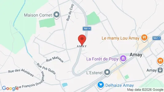 Apartments for rent i Amay - kort over placeringen