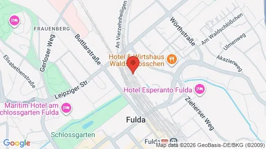 Apartments for rent i Fulda - kort over placeringen