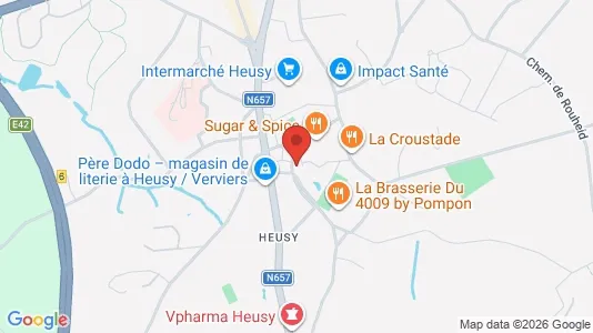 Apartments for rent i Verviers - kort over placeringen