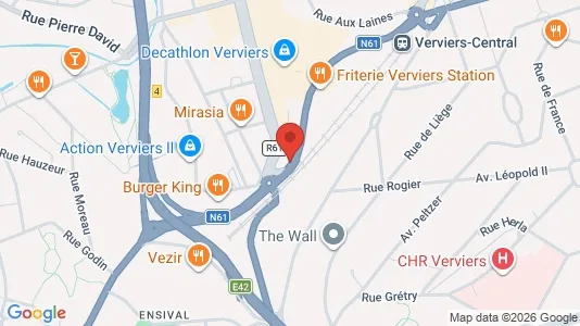 Apartments for rent i Verviers - kort over placeringen
