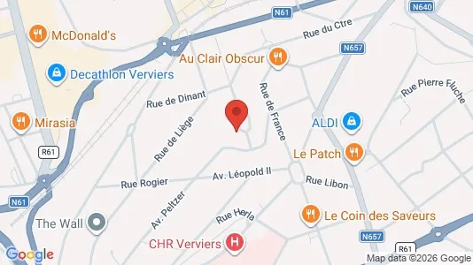 Apartments for rent i Verviers - kort over placeringen