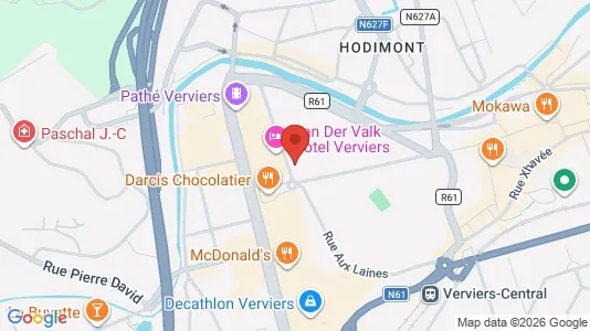 Apartments for rent i Verviers - kort over placeringen