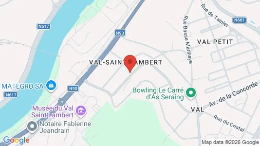 Apartments for rent i Seraing - kort over placeringen