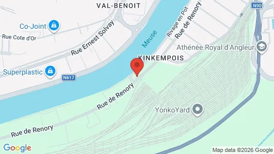 Apartments for rent i Luik - kort over placeringen