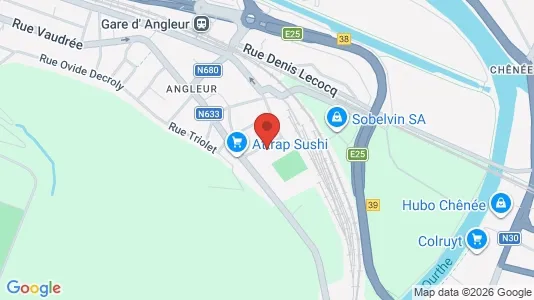 Apartments for rent i Luik - kort over placeringen
