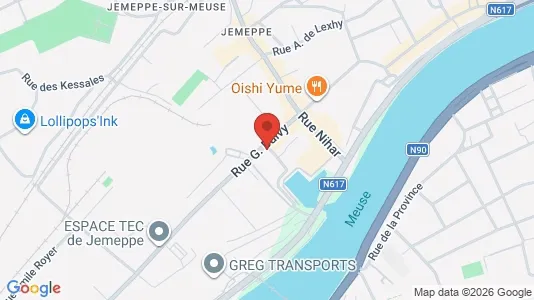 Apartments for rent i Seraing - kort over placeringen