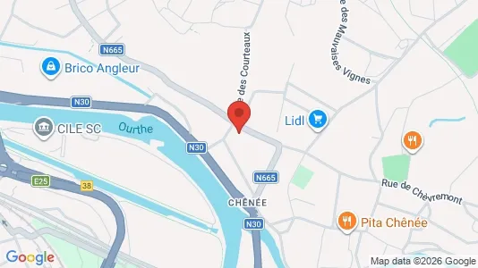 Apartments for rent i Luik - kort over placeringen