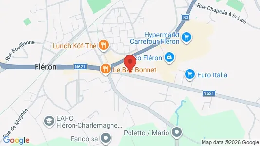 Apartments for rent i Fléron - kort over placeringen