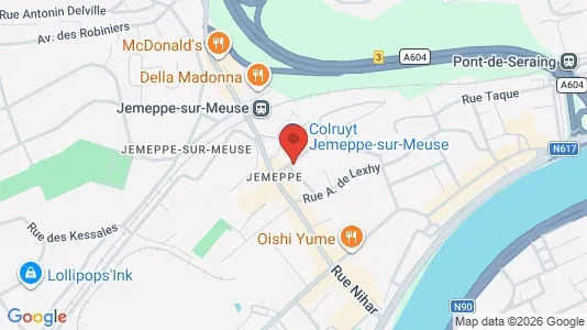 Apartments for rent i Seraing - kort over placeringen
