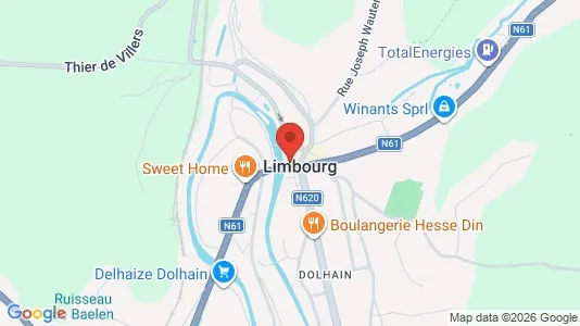 Apartments for rent i Limbourg - kort over placeringen