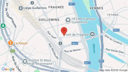 Apartments for rent i Luik - kort over placeringen