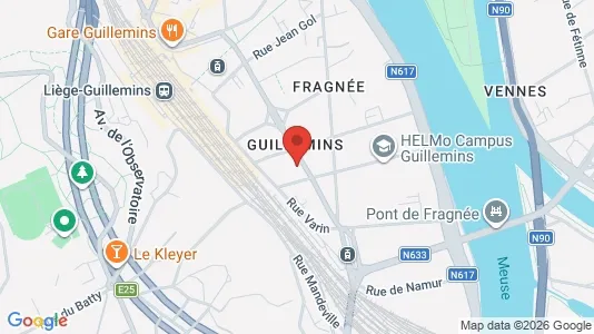 Apartments for rent i Luik - kort over placeringen