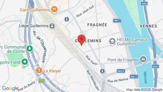 Apartments for rent i Luik - kort over placeringen