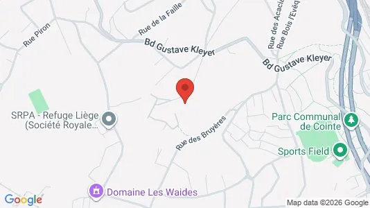Apartments for rent i Luik - kort over placeringen