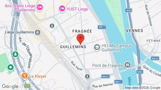 Apartments for rent i Luik - kort over placeringen