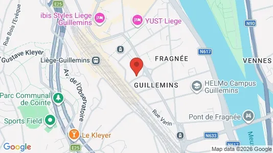 Apartments for rent i Luik - kort over placeringen
