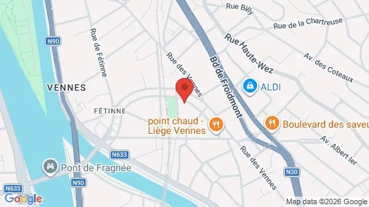 Apartments for rent i Luik - kort over placeringen