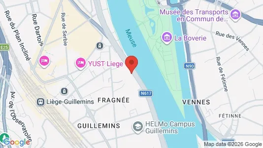 Apartments for rent i Luik - kort over placeringen