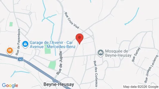 Apartments for rent i Beyne-Heusay - kort over placeringen