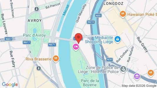 Apartments for rent i Luik - kort over placeringen