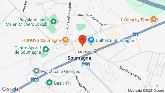 Apartments for rent i Soumagne - kort over placeringen